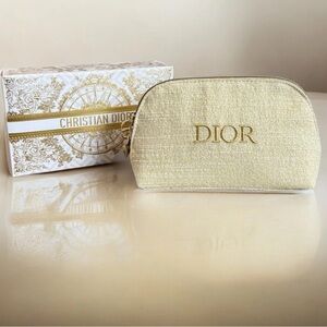 Dior Gold Makeup Bag - New in Box  by Dior Beaute.